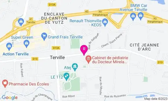 Localisation Restaurant  Au P