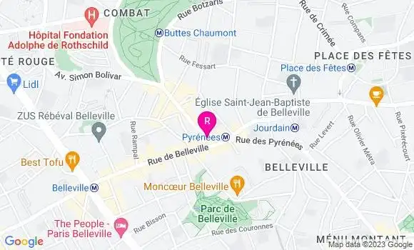 Localisation Pizzeria Coin Sud