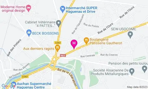 Localisation Pizzeria L