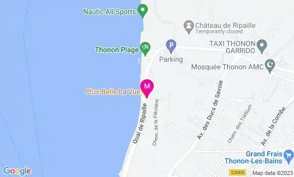 Localisation Restaurant  Plus Belle la Vue