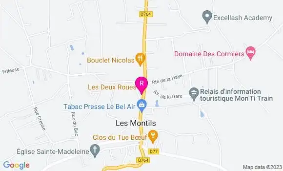 Localisation Restaurant  Les Deux Roues