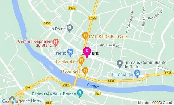 Localisation Restaurant  Le Café du Centre