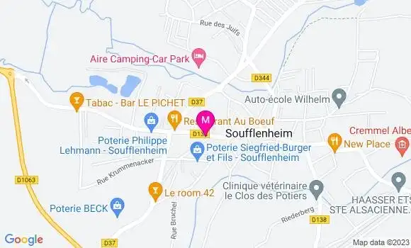 Localisation Crêperie La Petite Hermine