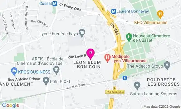 Localisation Restaurant des Industries