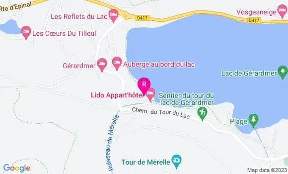 Localisation Restaurant  Lido