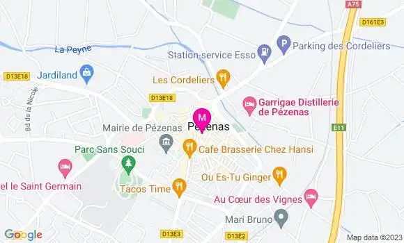 Localisation Restaurant  La Mamita