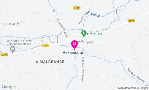 Localisation Auberge de la Maix