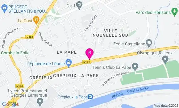 Localisation Pizzeria Chez Delphine