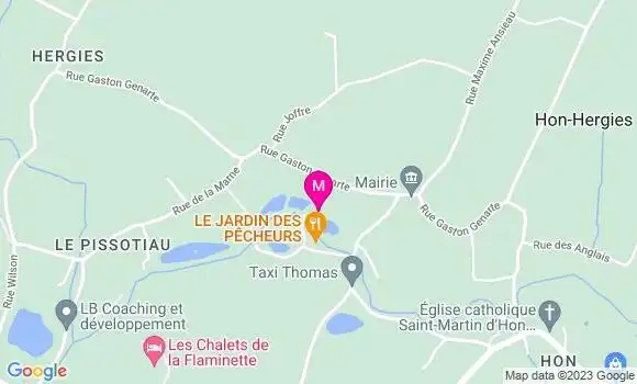 Localisation Restaurant  Le Jardin des Pêcheurs