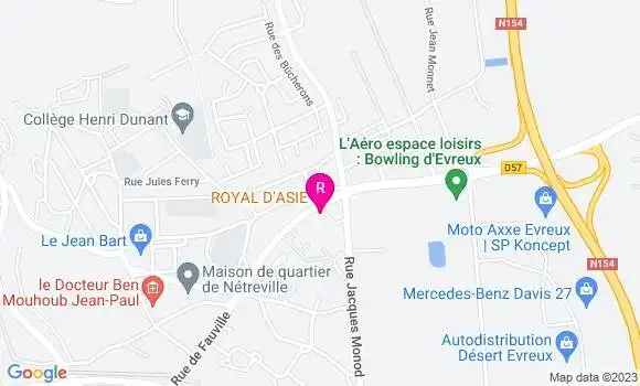Localisation Restaurant Asiatique Royal d