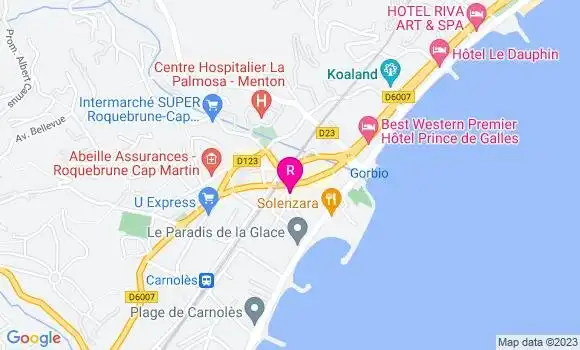 Localisation Restaurant  Chez Malika
