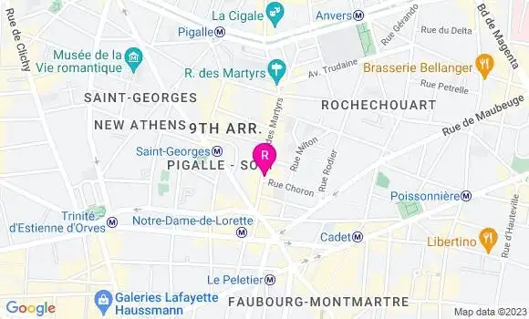 Localisation Restaurant  Yoom Rive Droite
