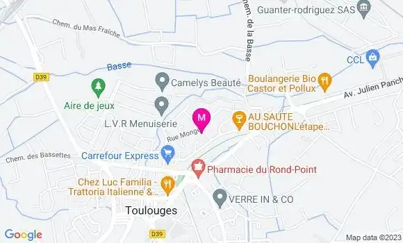 Localisation Brasserie La Sardane
