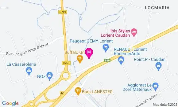 Localisation Restaurant  Le Poulpe de Bellevue