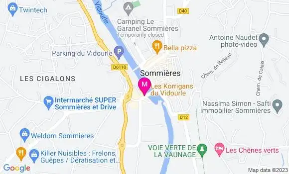Localisation Crêperie Les Korrigans du Vidourle