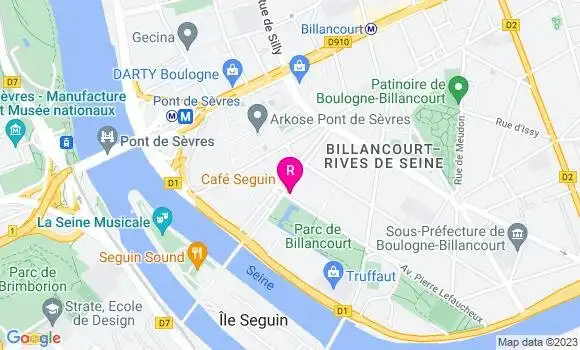 Localisation Restaurant  Café Seguin