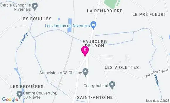 Localisation Restaurant  A l