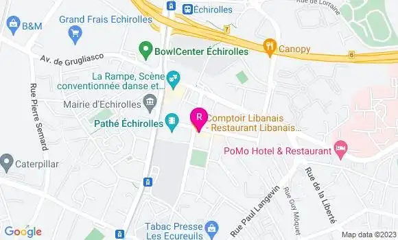 Localisation Restaurant Libanais Comptoir Libanais