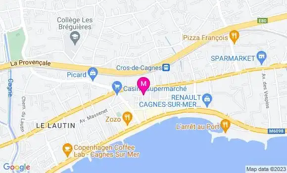 Localisation Restaurant Fruits de Mer La Cabane de l