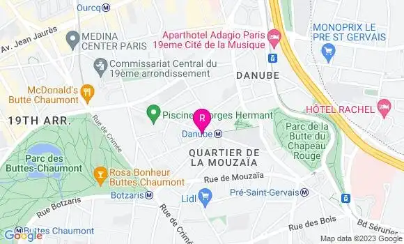 Localisation Restaurant  Café Parisien