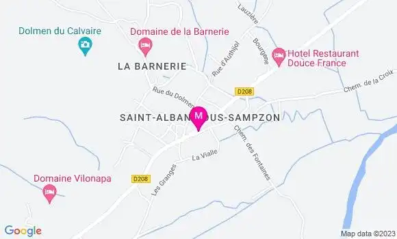 Localisation Pizzeria Le Frisadou