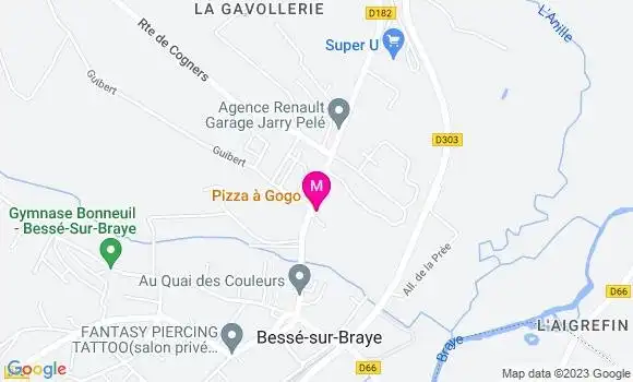 Localisation Pizzeria Pizza à Gogo