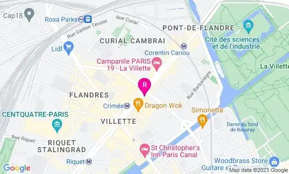 Localisation Restaurant  Café Urbain