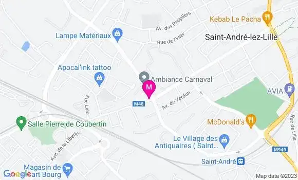 Localisation Restaurant  Le Carré d