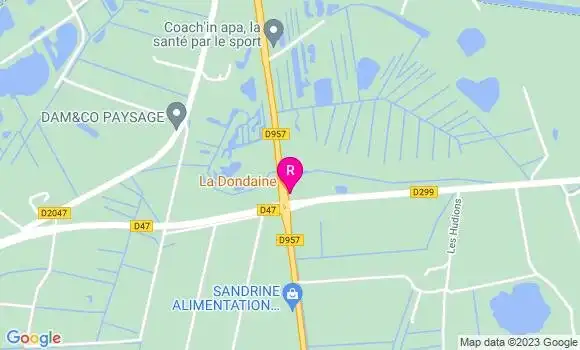 Localisation Restaurant  La Dondaine