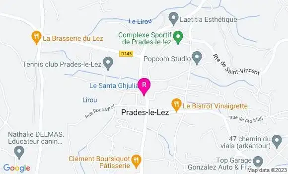 Localisation Restaurant  Le Danali