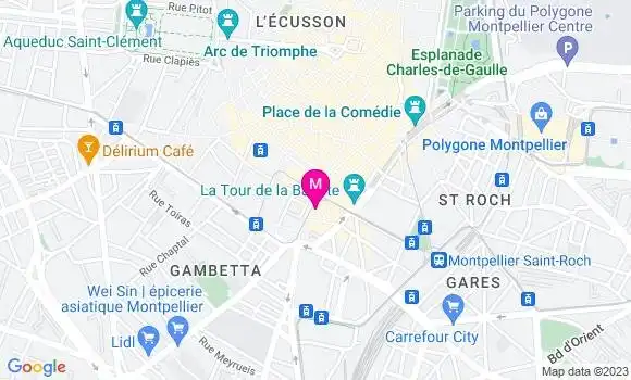 Localisation Restaurant  La Cantine du Faubourg