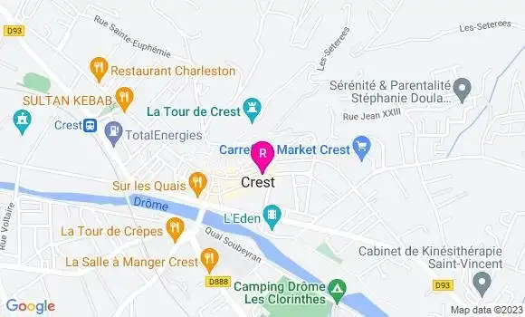 Localisation Brasserie Le Donjon