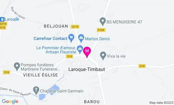 Localisation Restaurant  Le Roquentin