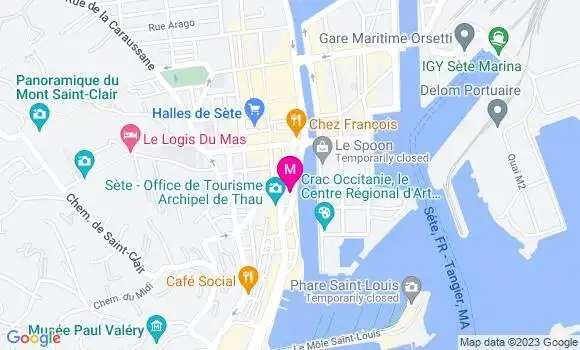 Localisation Restaurant les Goélands