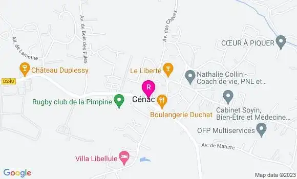 Localisation Restaurant  Les Acacias