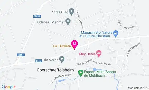 Localisation Restaurant Italien La Traviata