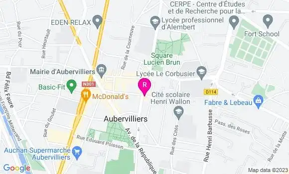 Localisation Restaurant  Le Pied de Vigne