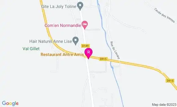 Localisation Brasserie Les 4 Routes