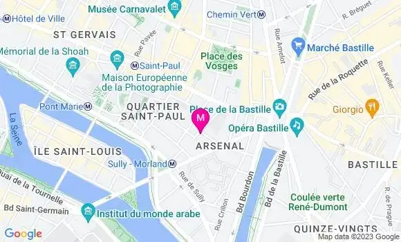 Localisation Restaurant  Le Temps des Cerises