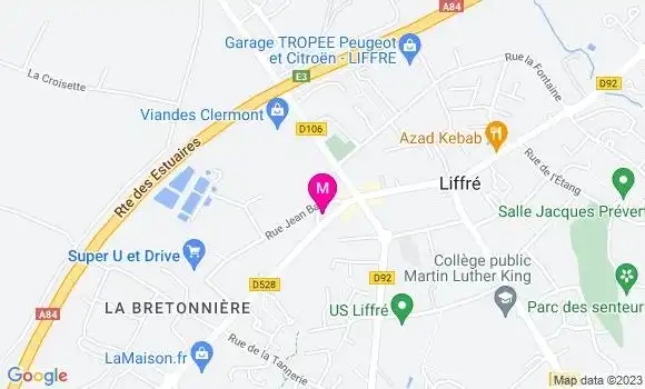 Localisation Restaurant  L Amidon