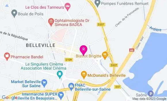 Localisation Restaurant  Resto Bellevie
