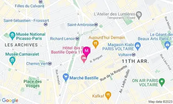 Localisation Restaurant  Le Grand Breguet