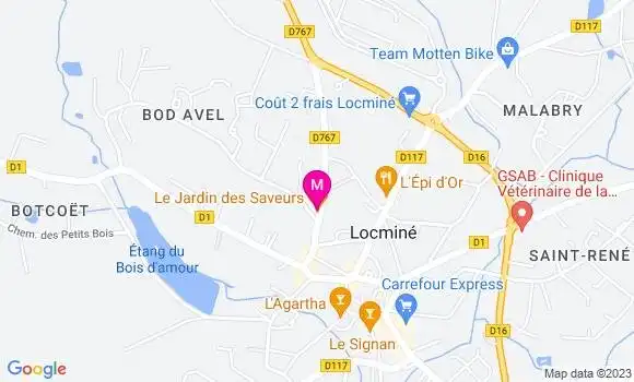 Localisation Restaurant  Le Jardin des Saveurs