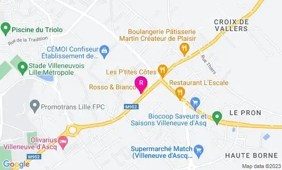 Localisation Restaurant Italien Rosso et Bianco