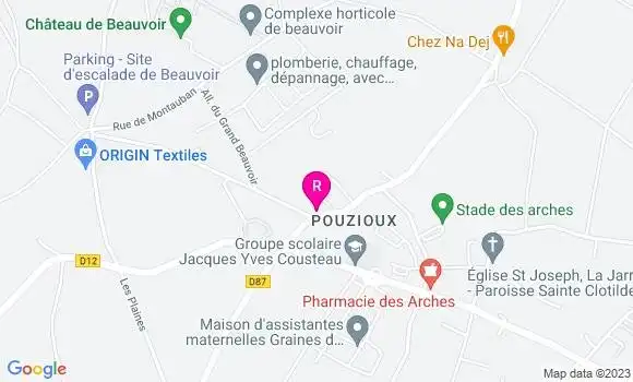 Localisation Restaurant  Les Tamaris