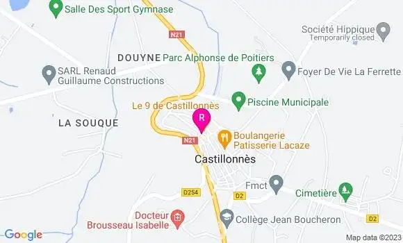 Localisation Restaurant  Les Arcades