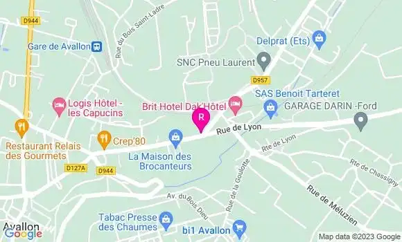 Localisation Restaurant Bar Le Rond Point