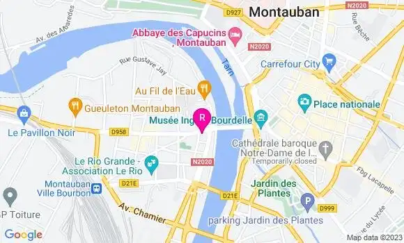 Localisation Restaurant Bar Le Moderne