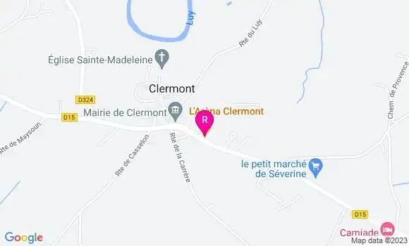 Localisation Restaurant Bar Les Libellules