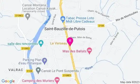 Localisation Restaurant  Le Verseau